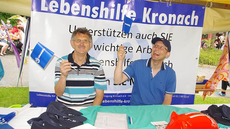 Gerhard Pohl (links) und Thomas Rauh stellten den Lebenshilfe-Verein vor.