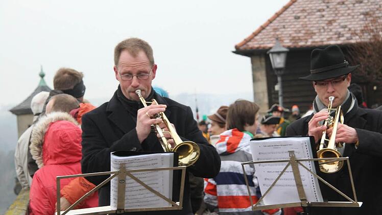 Die St. Georgs-Bläser sorgten für die musikalische Umrahmung.