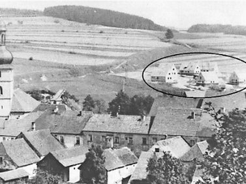 Bereits 1938 standen in der Siedlung von Marktschorgast die ersten Rohbauten. Repro: Bruno Preißinger