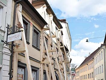 Die Stützen werden demnächst abgebaut. Foto: Pressestelle Stadt Bamberg