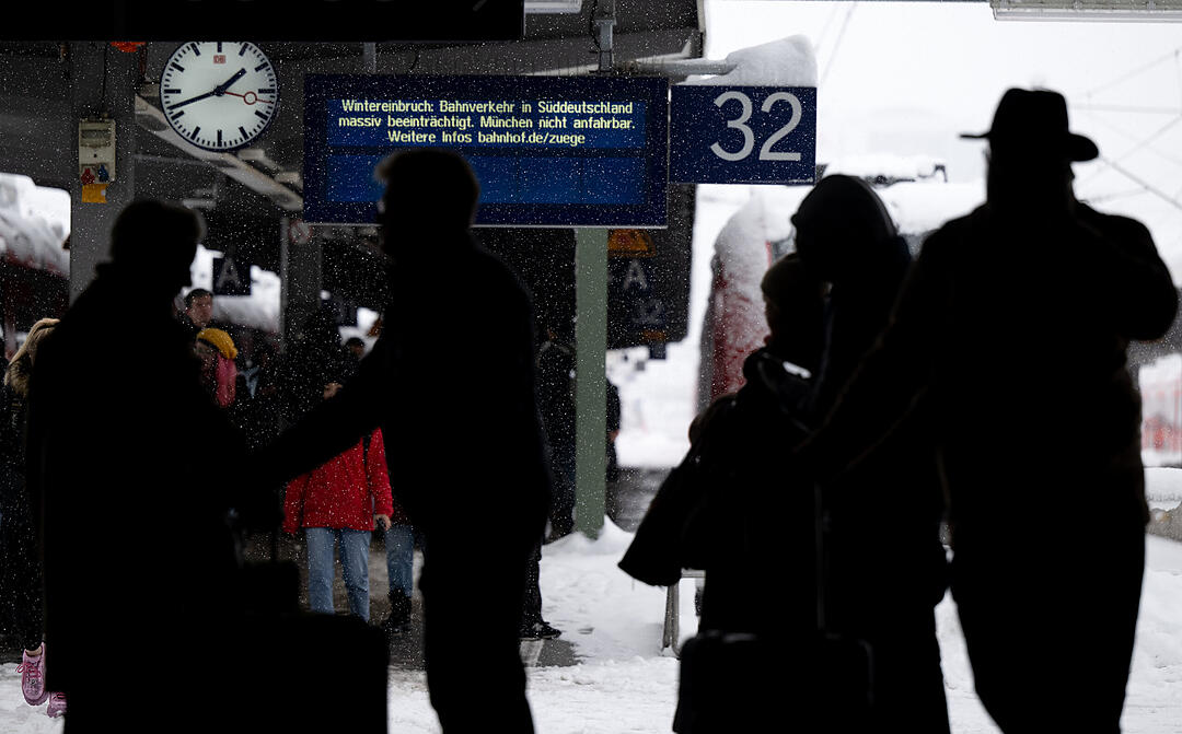 Wintereinbruch in Süddeutschland - München