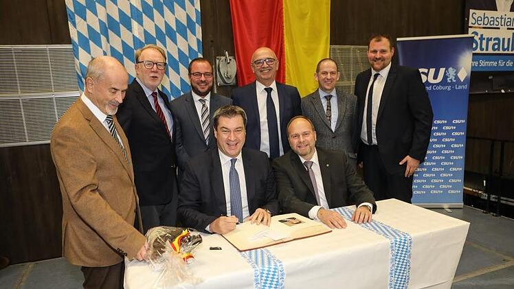 Impressionen vom Besuch des bayerischen Ministerpräsidenten, Markus Söder, am 9. Januar in Frohnlach - Foto: Berbara Herbst