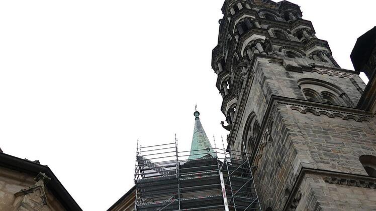 Gerüst im Außenbereich des Domes Foto: Marion Krüger-Hundrup