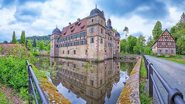 Stimmungsvollen Aufnahme des Wasserschlosses Mitwitz.