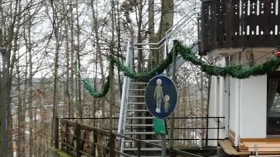 Die Treppe am Winterbauer-Keller ist den Mitgliedern des Bauausschusses seit längerem ein Dorn im Auge. Foto: Franziska Rieger/Archiv