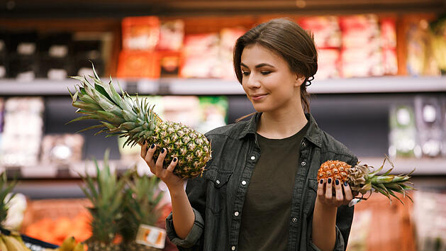 Ananas, Einkaufen, Supermarkt, Obst