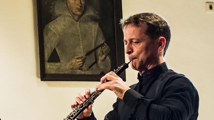 Impressionen vom ersten Kammerkonzert im Saal des Coburger Rathauses: Bernhard Forster (Oboe)Foto: Jochen Berger
