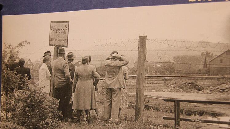 1953 war schon ein hoher Stacheldrahtzaun gespannt.  Foto: Archiv Heinlein