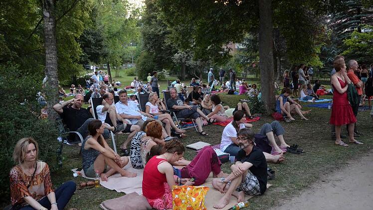 Festival-Atmospräre im Luitpoldpark. Foto: Peter Rauch