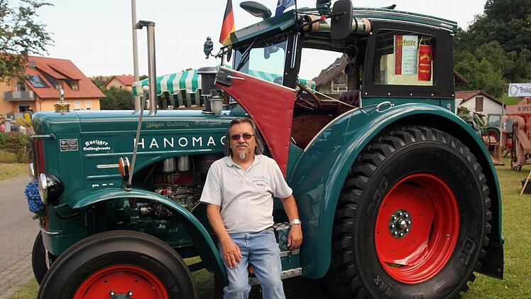 Der ganze Stolz von Ludwig Jäger aus Knetzgau ist sein alter Hanomag R 55.