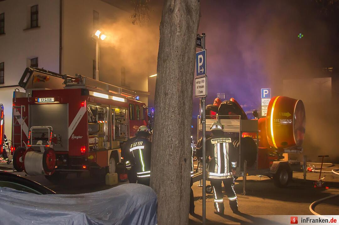 Tiefgaragenbrand in Erlangen