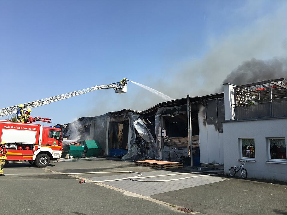 Zimmerei in Vollbrand