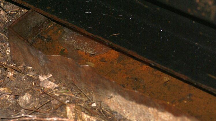 Dieselauffang an der Baustelle im Markwald. Foto: BN-Ortsgruppe Röttenbach-Hemhofen