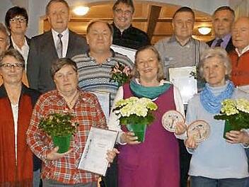 Mehrere Vereinsmitglieder wurden für ihre hervorragend angelegten Gärten ausgezeichnet. Foto: privat