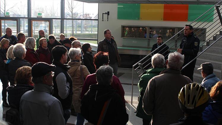 FT-Radtour über das Gelände der Bundespolizei. Foto: Michael Memmel
