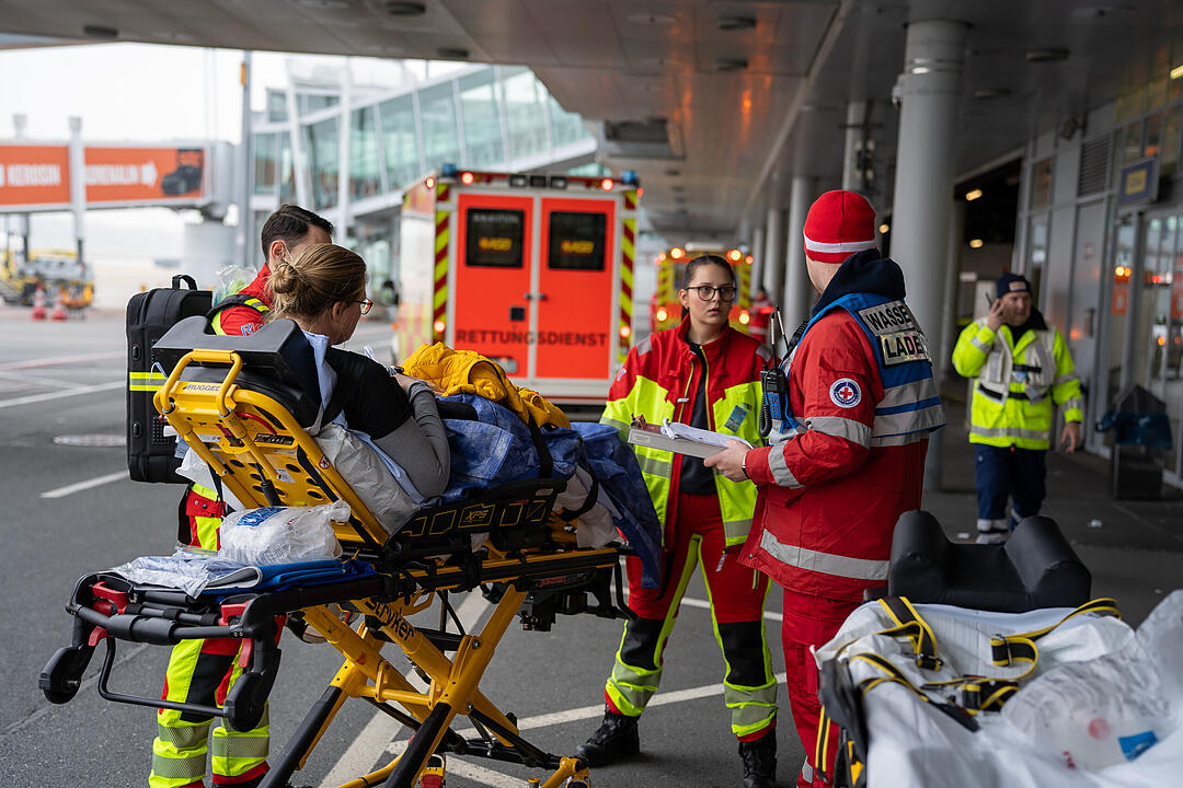 Großübung am Nürnberger Flughafen