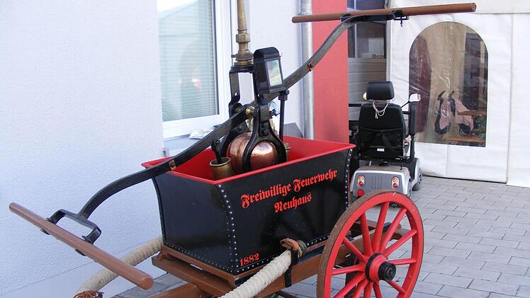 Diese alte Feuerwehrspritze war ein echter Hingucker.