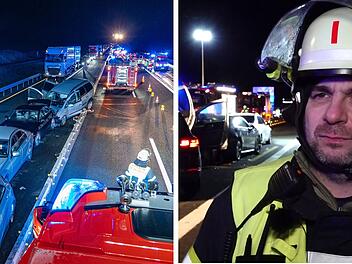 Massenunfall auf A3 im Kreis Bamberg: Feuerwehrmann muss 4,5 Kilometer laufen
