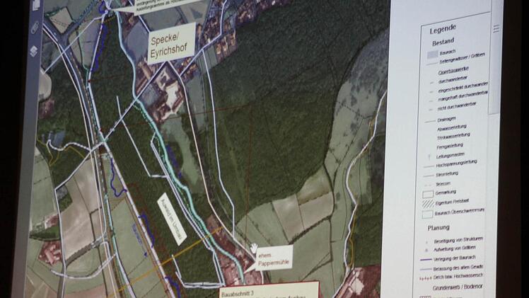 Die Vorhaben im Bereich zwischen Papiermühle und Eyrichshof.