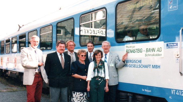 Letzte Fahrt mit der Sinntalbahn nach Wildflecken Foto: Archiv Hans Rohrmüller
