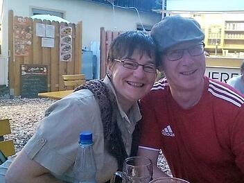 Werner Strätz mit Freundin Sybille, für die er "In your eyes" geschrieben hat. Fotos: privat