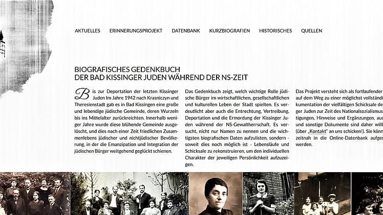 Internet-Startseite des Online-Gedenkbuches  Repro/Fotos: Sigismund von Dobschütz