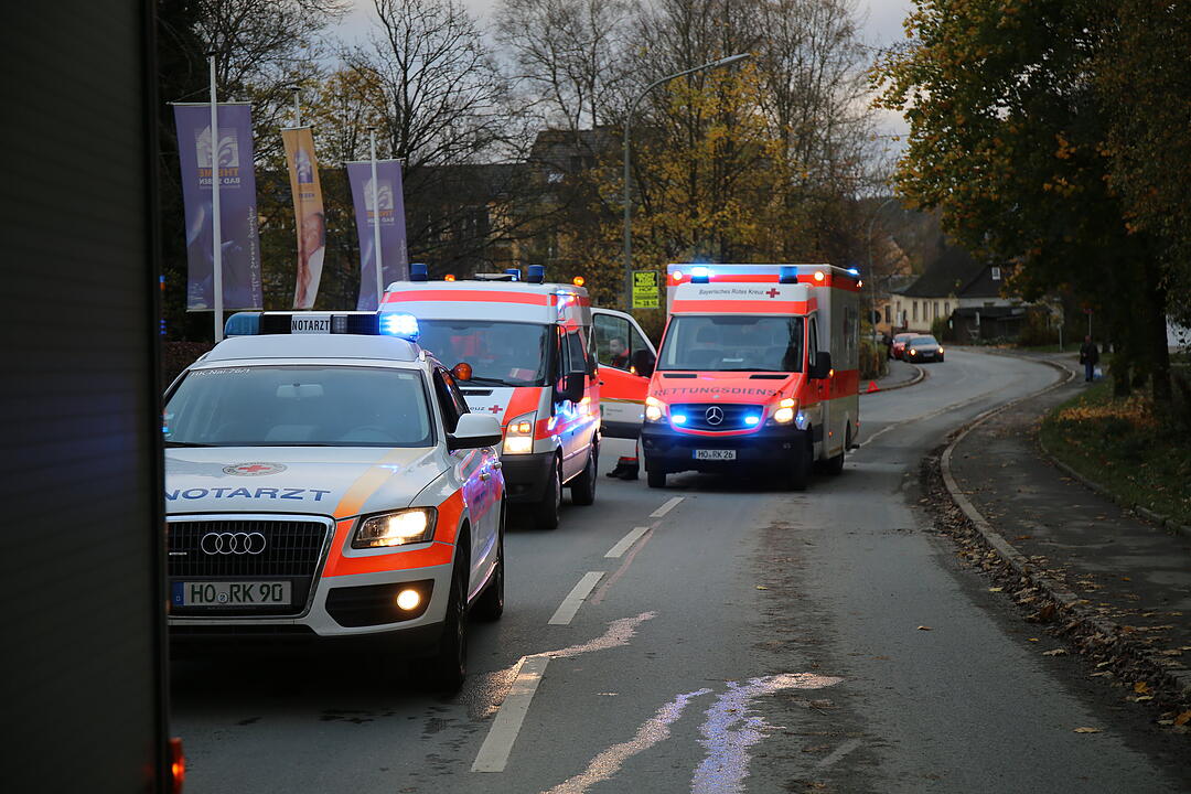 Schwerer Unfall am Zebrastreifen an Therme Bad Steben