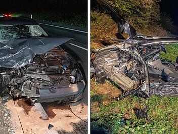 Heftiger Unfall auf A70 bei Sche&szlig;litz: Zwei Autofahrer schwer verletzt