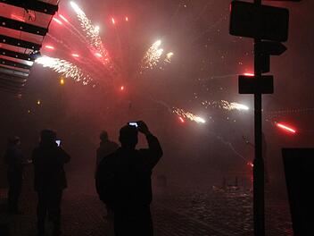 In Höchstadt wurde zum Jahreswechsel 2015-2016 friedlich silvester gefeiert. Foto: Andreas Dorsch