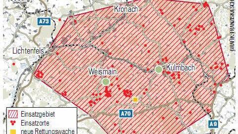 Das Einsatzgebiet der Bergwacht Kulmbach reicht vom Staffelberg über die Fränkische Schweiz bis zum Frankenwald.