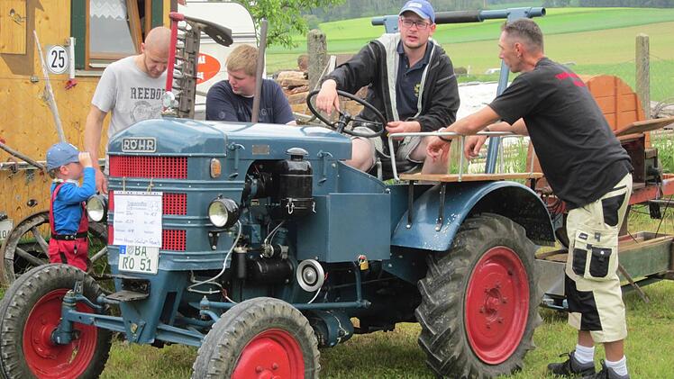 Jede Menge Oldtimer-Traktoren waren beim Treffen der historischen Schlepper in Gelbsreuth zu bestaunen. Foto: Stephan Tiroch