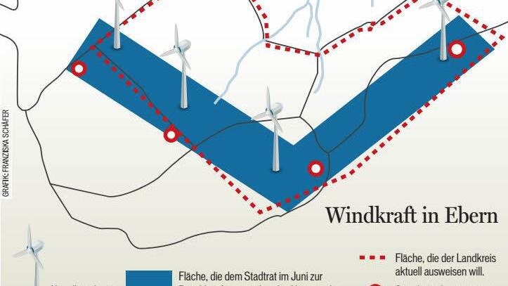 Diese unterschiedlichen Windrad-Standorte sowie der Flächenbedarf, der dazu aus dem Naturpark herausgenommen werden soll, haben die Projekt-Gegner im Stadtrat aus den Unterlagen herausgefieselt.