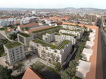 Bamberg: Richtfest f&uuml;r neues Wohnquartier "Lagarde 8" - Rohbau von 145 Wohnungen fertig