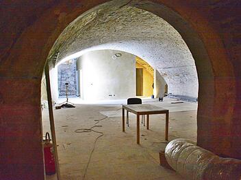 Im Gewölbekeller des Museum Schranne in Bad Königshofen soll ein Ausstellungs- und Veranstaltungsraum entstehen. Sonderausstellung zum Thema "Grabfeld" und Präsentationen der Archäologischen Staatssammlungen könnten hier stattfinden. Foto: Hanns Friedrich
