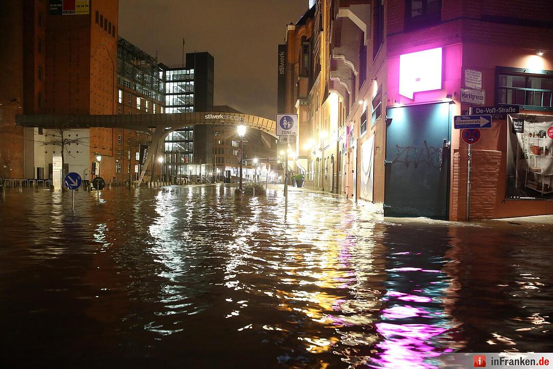 Sturmflut in Hamburg