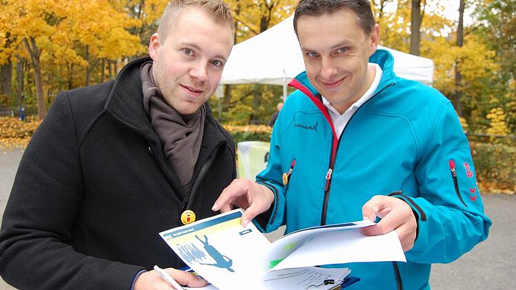 Olli Hoffmann (links) und Stefan Apfel vom Coburger Tageblatt