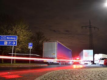 Auf dem Rastplatz Regnitztal geht es vor allem abends sehr eng zu. Foto: Ronald Heck