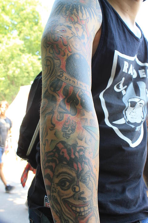 Tattoos der Rock im Park-Besucher