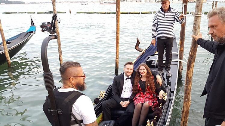 Videodreh für die Single "Verliebt" in Venedig