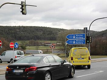 Ab Donnerstag kann man bei Himmelkron nicht mehr auf  die A 9 Richtung  Nürnberg einfahren. Foto: Alexander Hartmann