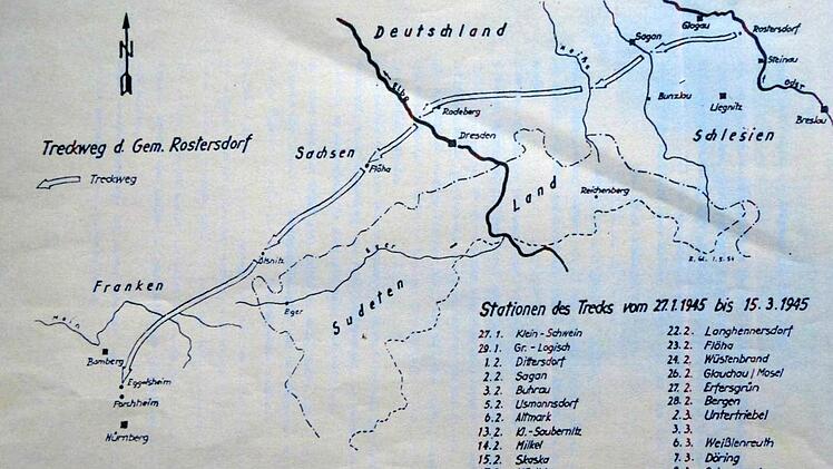 Der Treckweg: unterwegs von Schlesien nach Franken  Repro: Manfred Franze