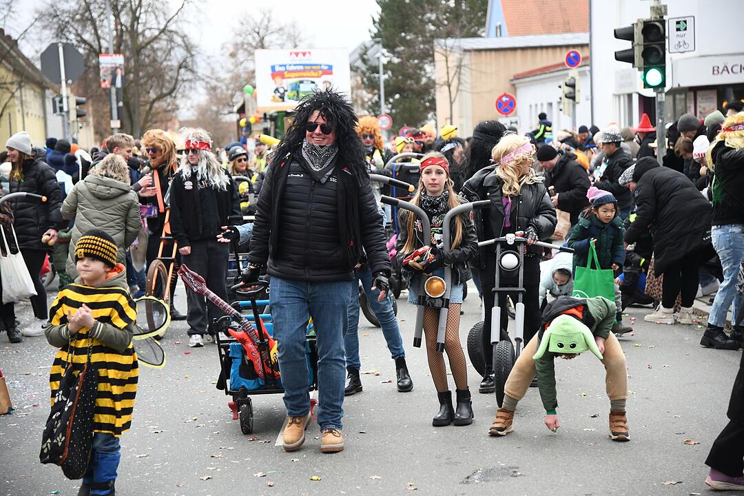 Faschingstreiben in der Gartenstadt.