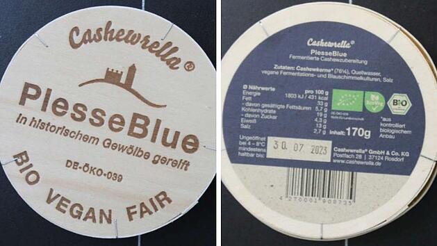Der Hersteller Cashewrella warnt vor einem veganen Blauschimmelkäse, der auch in Bayern verkauft wurde.
