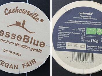 Der Hersteller Cashewrella warnt vor einem veganen Blauschimmelk&auml;se, der auch in Bayern verkauft wurde.