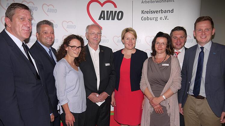 Bundesfamilienministerin Franziska  Giffey besichtigte am Donnerstag das Mehrgenerationenhaus der Arbeiterwohlfahrt in Bad Rodach. Berthold Köhler