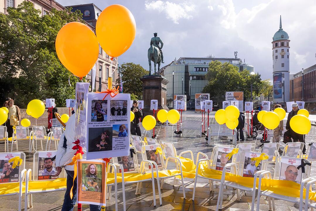 Gedenken zum Angriff der Hamas auf Israel - Darmstadt