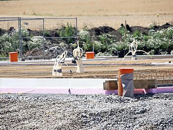 Die Baustelle des neuen Tierheims bei Zell Foto: Andreas L&ouml;sch