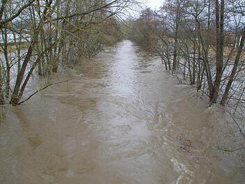 Hochwasser in der Rodach Foto: Archiv/Marco Meißner