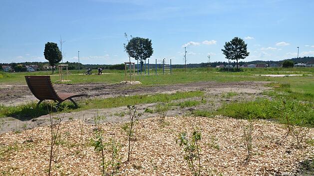 Noch ist die Freizeitanlage zwischen He&szlig;dorf und Untermembach nicht fertig. Bernhard Panzer