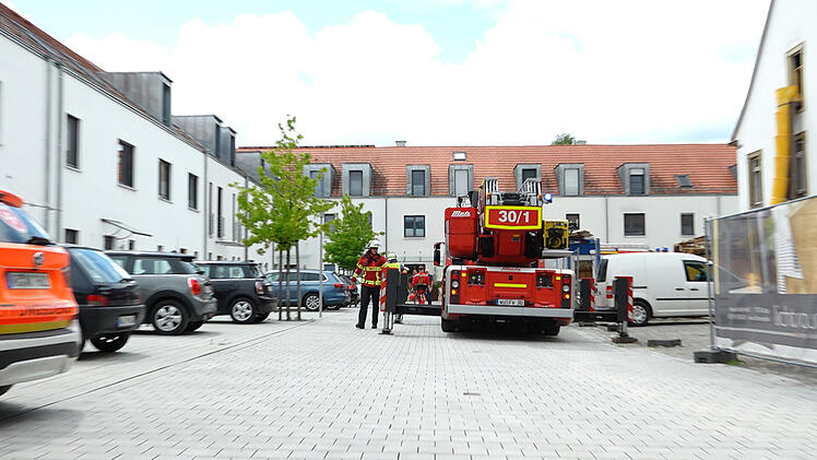 Einsatz für Höhenretter der Würzburger Feuerwehr